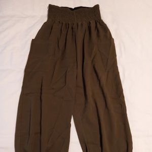 NWT CupShe womens Olive green Active Comfy pants NEW